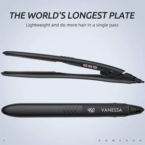 Vanessa - Plancha de pelo de titanio - Placas muy largas