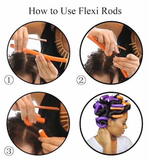 xnicx Juego de 47 varillas flexibles rizadores de pelo sin calor como usar