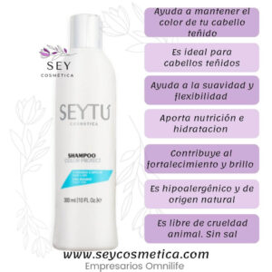 Cuidado de Cabello 22 protege el color de tu cabello con shampoo seytu